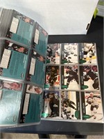 Binder of 90s Hockey Cards