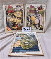Lot of 3 The Monster Times Magazine Vampire Issue