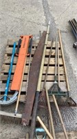 Pallet of long handle tools