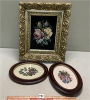 BEAUITFUL LOT OF NEEDLE WORK WITH GREAT FRAMES