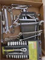 Craftsman drive set and a lot of wrenches