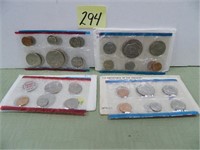 (4) US P/D Mint Sets (1971,72,75,76) -