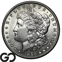 1886 Morgan Silver Dollar, Lustrous