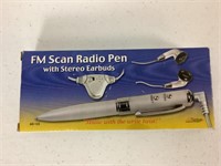 FM SCAN RADIO PEN W/EARBUDS