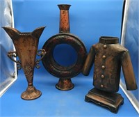 3 Pieces of Decorative Metal Art