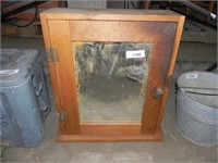 Vintage Pine Medicine Cabinet w/Mirror