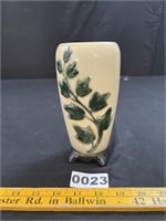 Vintage Royal Copley Ivy Footed Vase