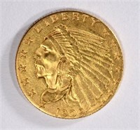 1909 $2.5 GOLD INDIAN CH BU