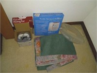 Blanket, heating pad Etc in closet