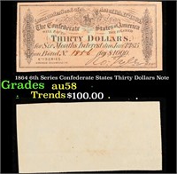 1864 6th Series Confederate States Thirty Dollars