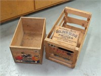 WOODEN ADVERTISING BOXES