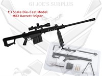 New 1:3 Scale Diecast Toy Model Barrett M82A1 AA0