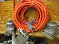 2 pneumatic sanders -air hose -2 other items