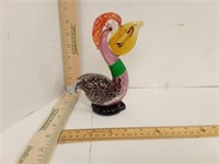 Vintage Blown Art Glass Pelican