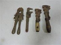 Antique adjustable wrenches & cutters