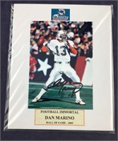 Dan Marino Signed 8 X 10 Matted Photo With COA