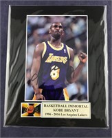 Kobe Bryant Signed 8 X 10 Matted Photo With COA