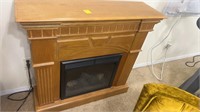 Wooden Electric Fireplace.