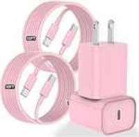 Pink iPhone 15 Charger Kit