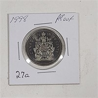 1998 Proof Canadian  .50 cent