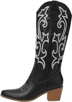 Size:(9.5) Women's Cowboy Boots for Women White Co