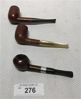 3 pcs. Vintage Tobacco Pipes