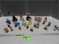 Figurines; most are Disney