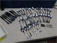 Large Flatware Set in Tray