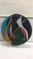 Art glass Display Plate K16E