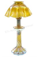 Louis Comfort Tiffany L.c.t Ny Candlestick Lamp