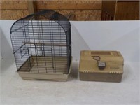 Bird Cage & Tackle Box.