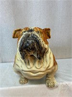 Glazed Terra Cotta or Plaster Lifesize Bulldog