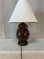 Vase Lamp White Shade