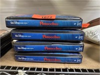 4PC DISNEY BLACK DIAMOND PINOCCHIO VHS TAPE