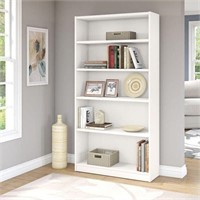 Bush Furniture Universal 5 Shelf Bookcase White