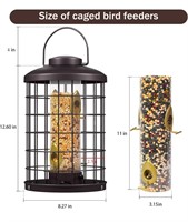 $45 Caged Bird Feeders Metal - 3 Lbs