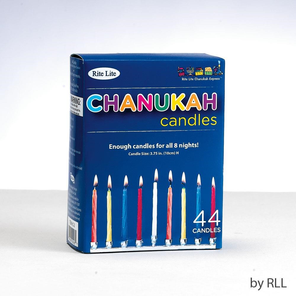 Rite Lite-Basic Hanukkah Candle, 44CT