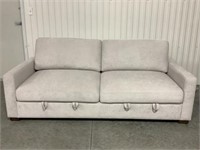 Thomasville Fabric Sofa With Storage Seats