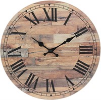 Stonebriar Old Fashioned 14In Wood Wall Clock
