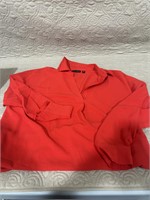 women's xxl rafaella red blouse