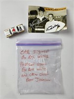 Car/Card Signed by Rex White Chief Don Johnson