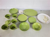 Vintage retro cups saucers bowls plates