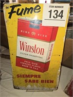 Vintage Winston sign 9" x 16"
