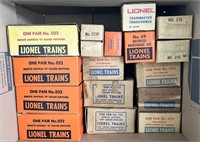 empty boxes, condition varies: Lionel 0's-8000's,