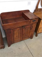 Early country kitchen cabinet with drawer. 39 x