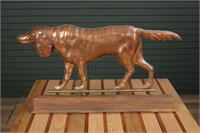 Full Bodied Standing Dog Copper Weathervane