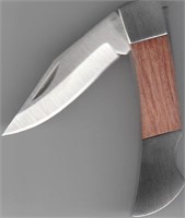 Wood Scales Folding Knife 3"