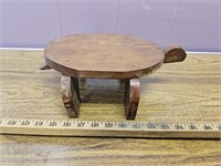 Small Wooden Turtle Stand/Stool