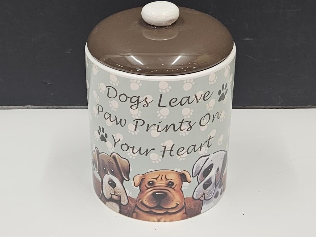 New Dog Treat Canister