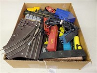 Box With Train Track, Cars And Transformer